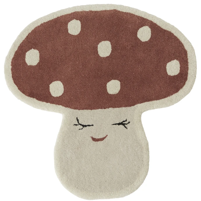 OYOY / Dětský kobereček Malle Mushroom 75x77 cm