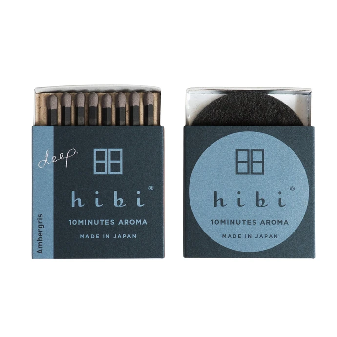 Hibi / Vonné zápalky Hibi Deep Ambergris - 8 ks