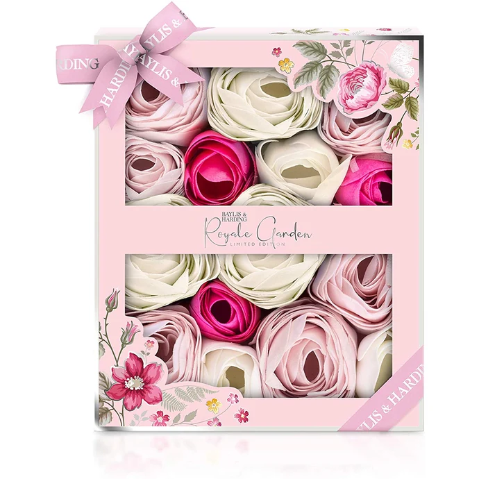 Baylis & Harding / Mýdlové květy do koupele Rose, Poppy & Vanilla