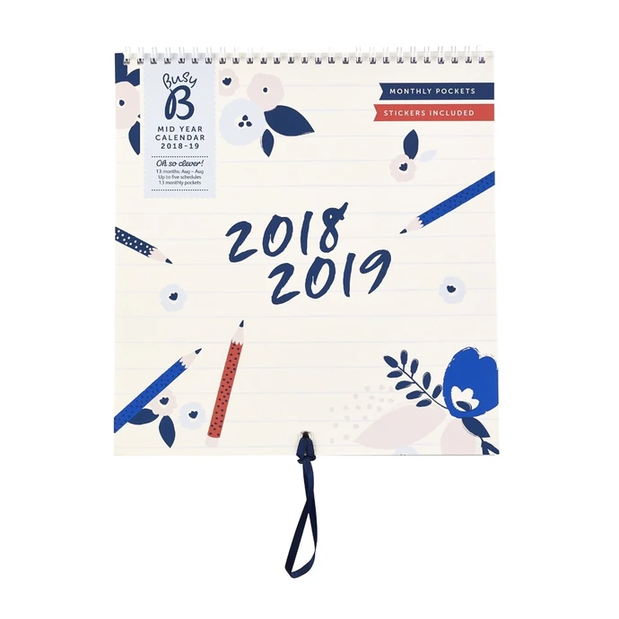 Busy B / Nástenný kalendár Pretty 2018/2019