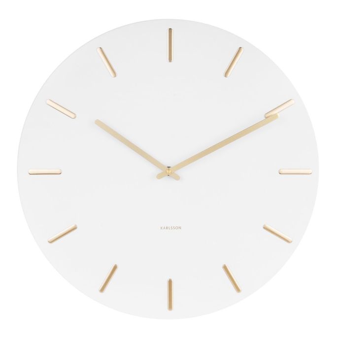Karlsson / Nástenné hodiny Charm White