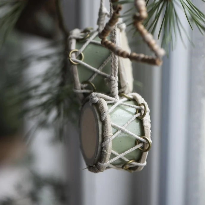 Ib Laursen / Vánoční dekorace Drum Mini Light Green