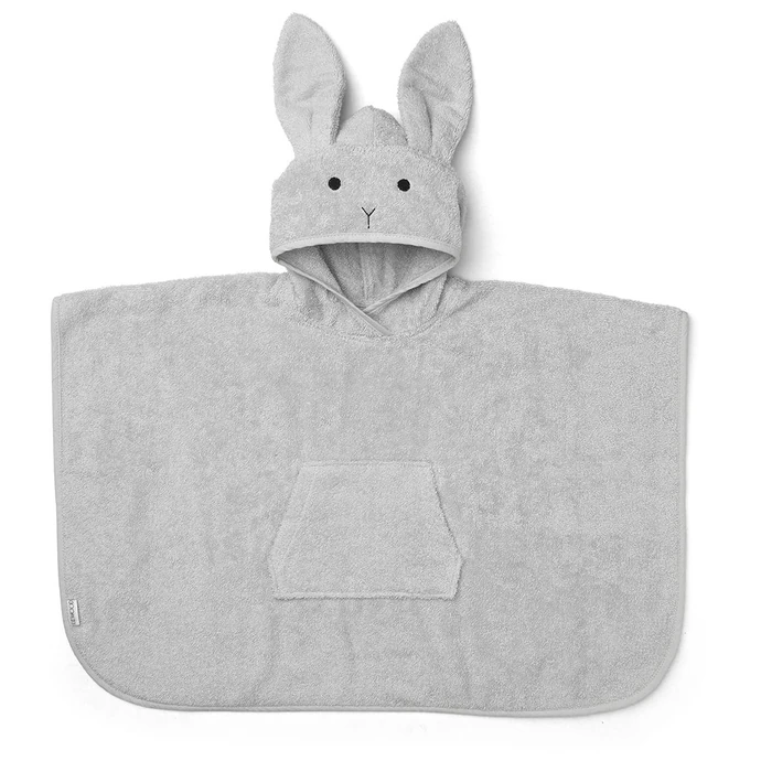 LIEWOOD / Detské poncho Orla Rabbit Dumbo Grey 2 - 4 roky