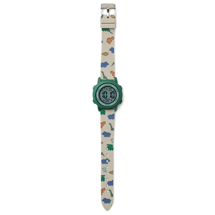 LIEWOOD / Dětské digitální hodinky Sussi Wrist Dinosaurus/Mist