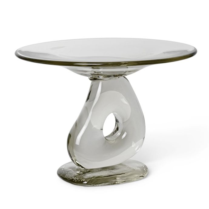 ferm LIVING / Skleněná mísa na podstavci Damo Centrepiece Clear