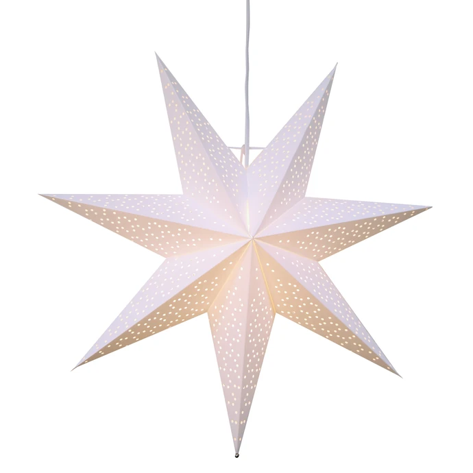 STAR TRADING / Závesná svietiaca hviezda Dot White