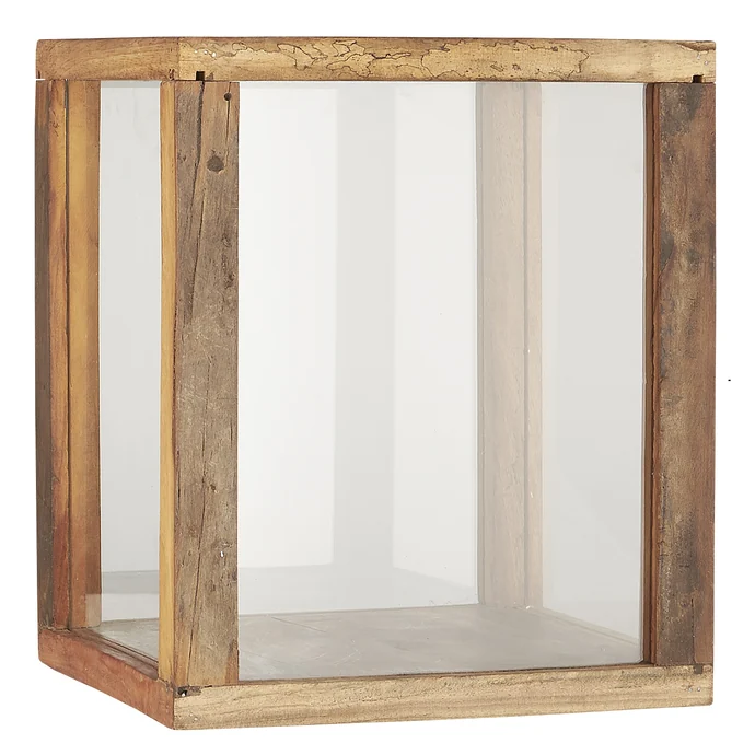 IB LAURSEN / Skleněný dekorativní box Display Recycled Wood