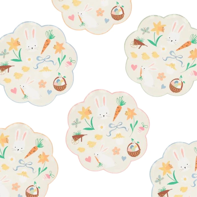 Meri Meri / Veľkonočný papierový tanier Easter Icon – set 8 ks