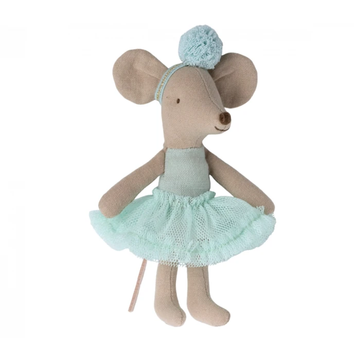 Maileg / Myška balerína Heather Light Mint / Little Sister