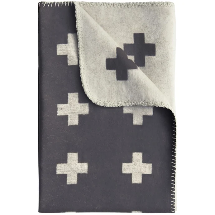 Pia Wallén / Deka Cross Blanket Grey 80x125