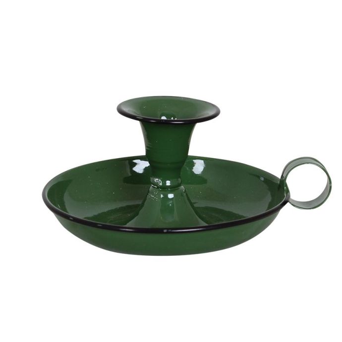 Strömshaga / Kovový svietnik na vysokú sviečku Green