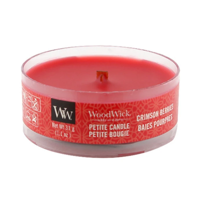 WoodWick / Vonná svíčka WoodWick Petite - Crimson Berries 31g