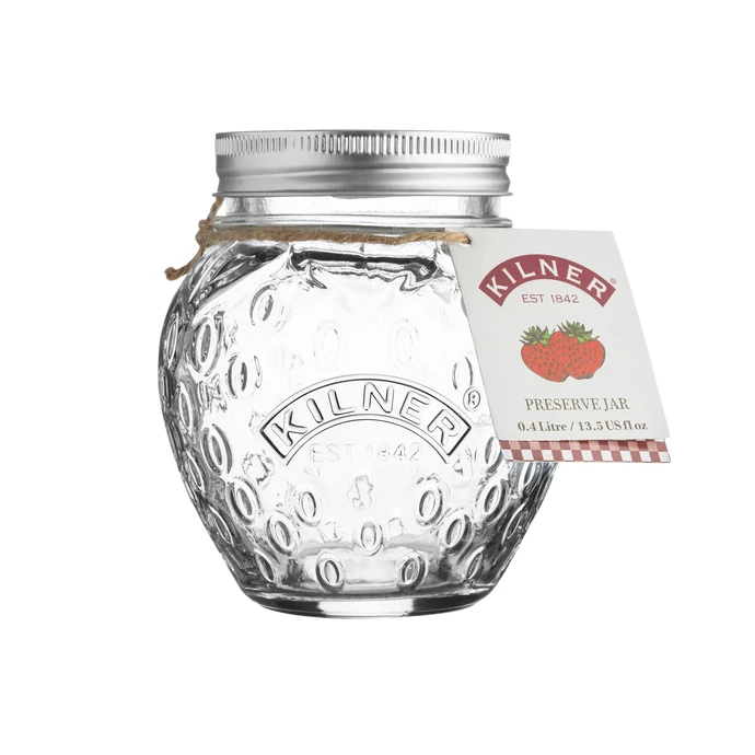 KILNER / Pohár na marmeládu Strawberry 0,4 l