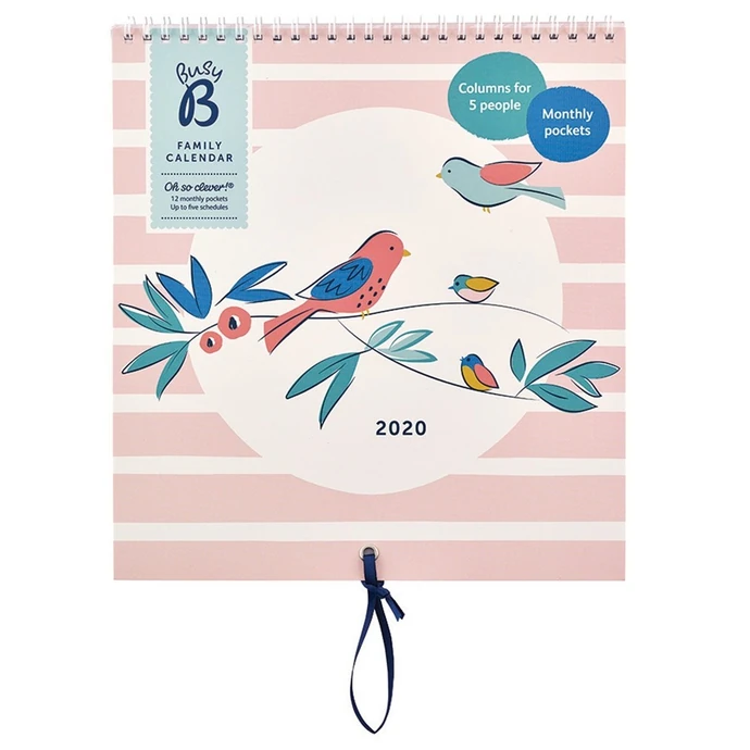 Busy B / Rodinný nástěnný kalendář Breezy Blossoms 2020