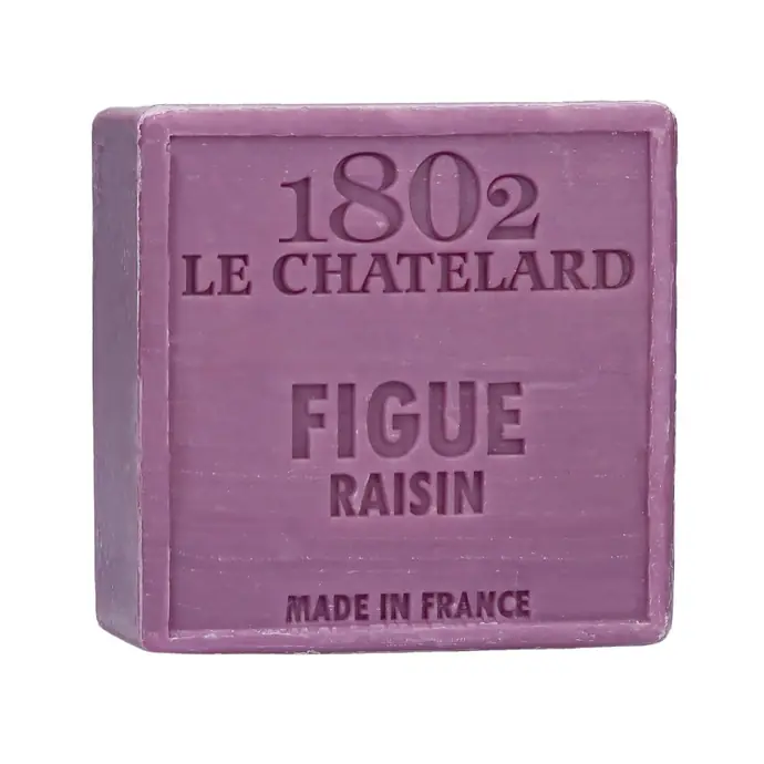 LE CHATELARD / Marseillské mydlo 100 g štvorec - figa a hrozno