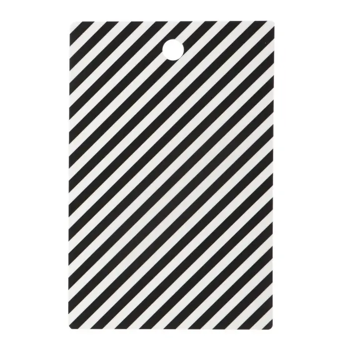 Ferm Living / Servírovací prkénko Black Stripe