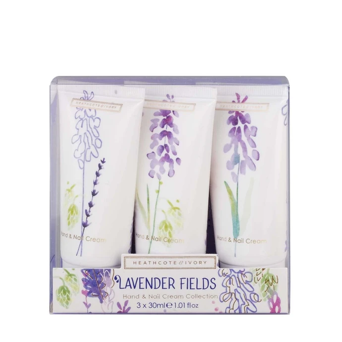 HEATHCOTE & IVORY / Sada krémov na ruky Lavender Fields - Set 3 ks