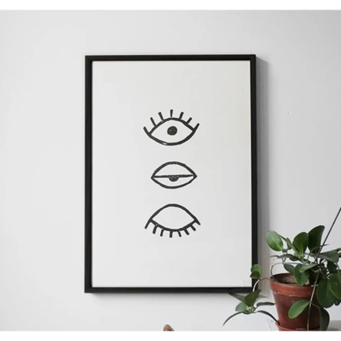 Fine Little Day / Autorský plakát Eye Eye Black 50x70cm