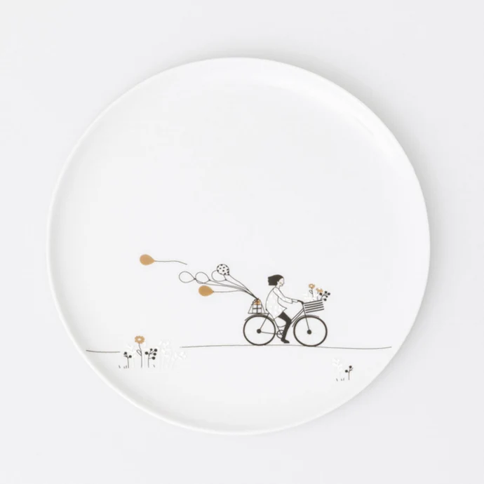 räder / Porcelánový tanier Ride a Bike