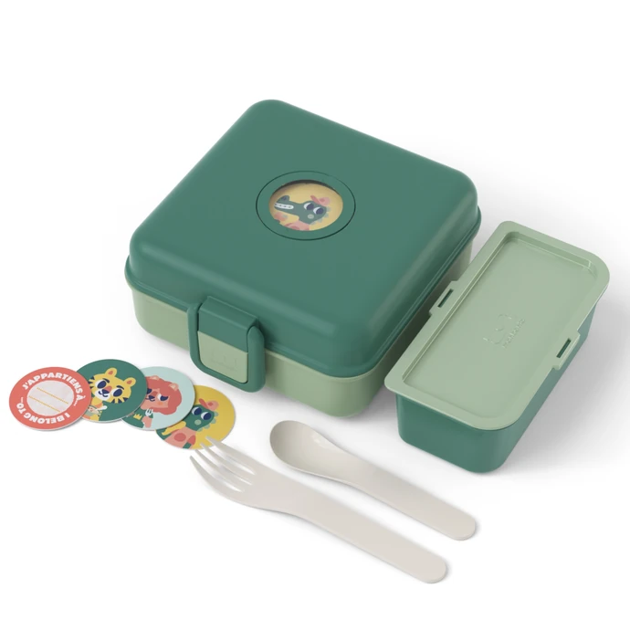 monbento / Svačinový box Monbento Snacky Green Forest 850 ml