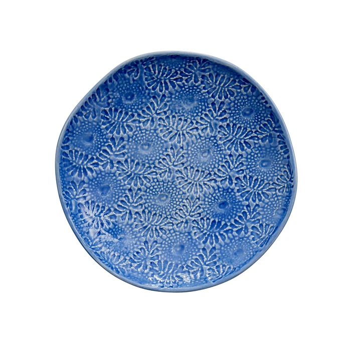 rice / Dezertní talíř Embossed Blue 20 cm