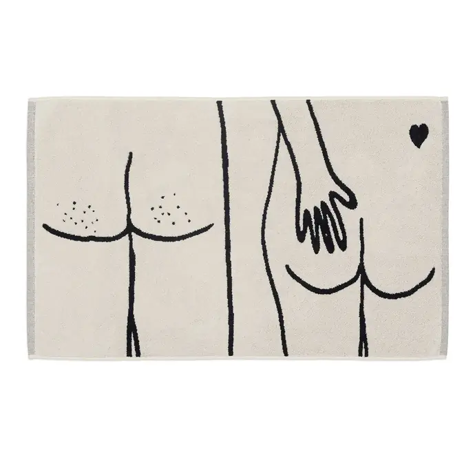 helen b / Kúpeľňová predložka Naked Couple Back 50 x 80 cm
