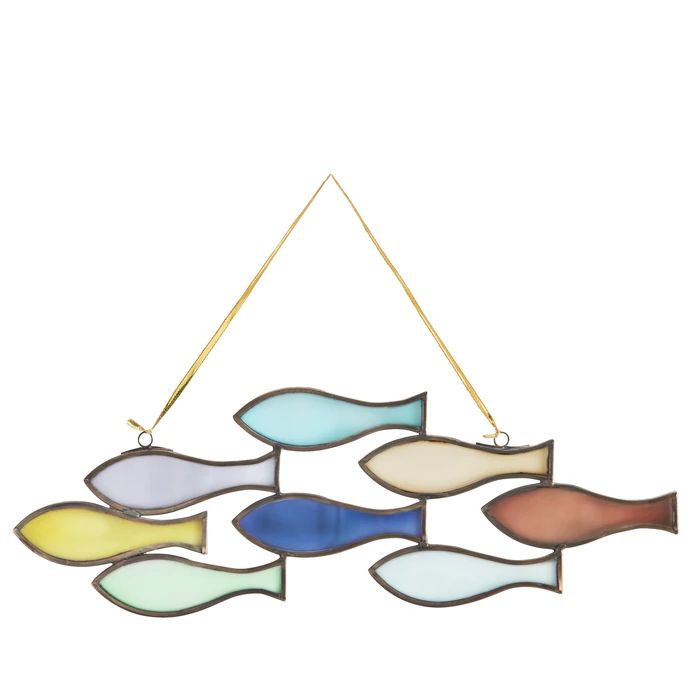 MADAM STOLTZ / Sklenená dekorácia Colour Fish
