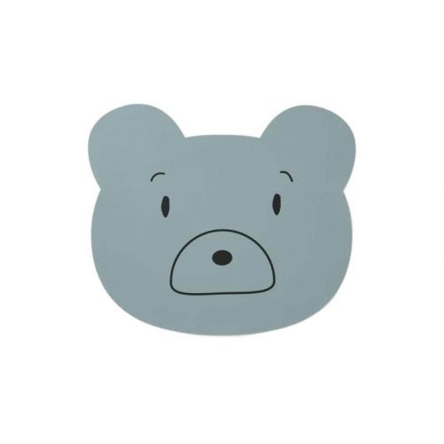 LIEWOOD / Detské prestieranie Aura Mr. Bear Blue Fog