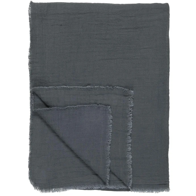 Ib Laursen / Bavlnený pléd Historical Blue 130×170 cm