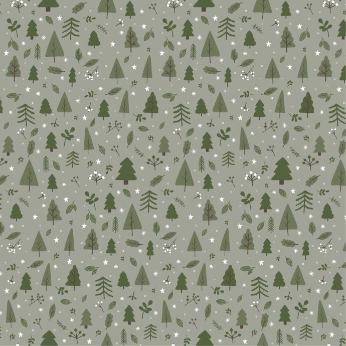 IB LAURSEN / Papírové ubrousky Christmas Forest - 50 ks