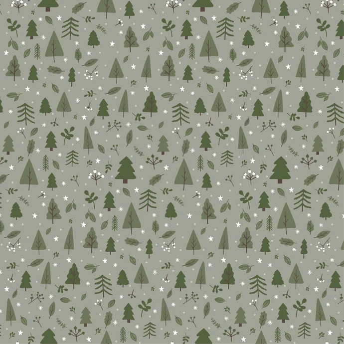 IB LAURSEN / Papierové servítky Christmas Forest - 50 ks