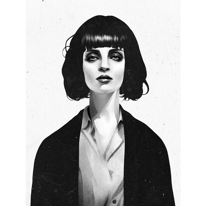 Ruben Ireland / Grafický plakát Mrs Mia Wallace 50x70 cm