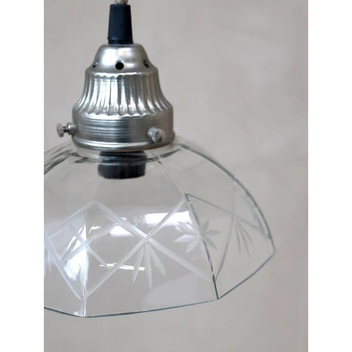 Chic Antique / Závesná sklenená lampa 13 cm