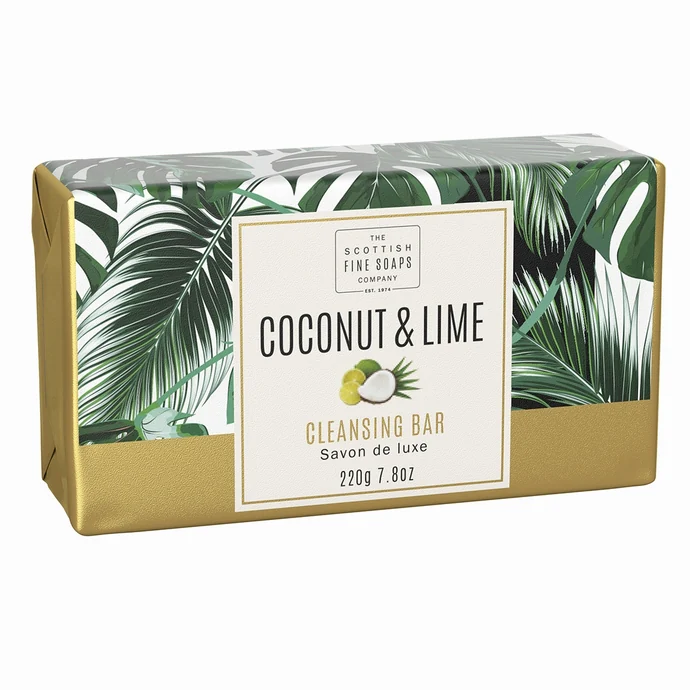SCOTTISH FINE SOAPS / Luxusní tuhé mýdlo Coconut & Lime - 220g