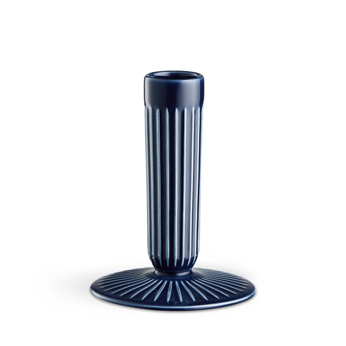 KÄHLER / Porcelánový svícen Hammershøi Indigo 12,5 cm