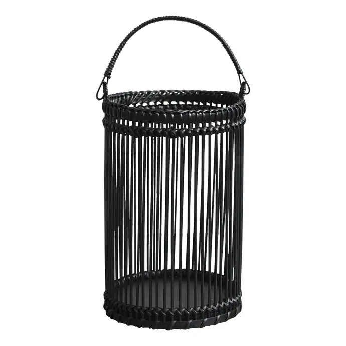 Chic Antique / Bambusový lampáš Antique Black 25cm