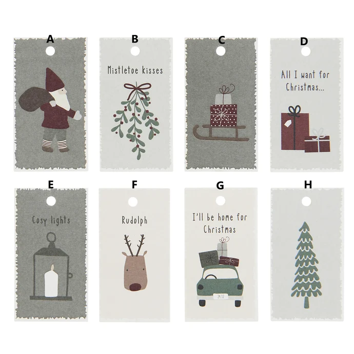 IB LAURSEN / Vánoční jmenovky na dárky Christmas Cards