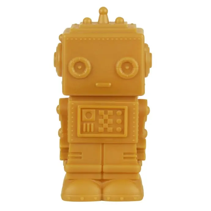 A Little Lovely Company / Dětská LED lampička Robot Aztec Gold