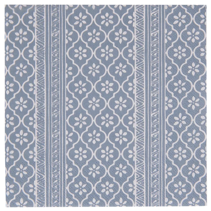 IB LAURSEN / Balení papírových ubrousků Blue Serafina Pattern