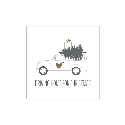 Krasilnikoff / Papierové obrúsky Driving Home For Christmas