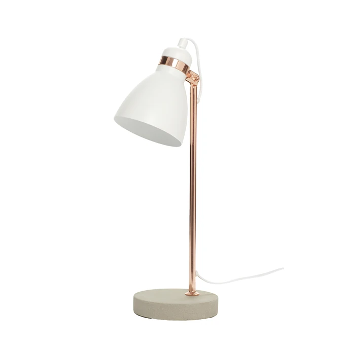 Hübsch / Stolná lampa Concrete/copper/white