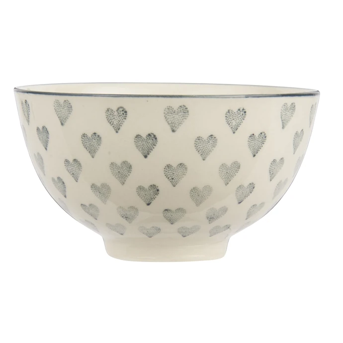 Ib Laursen / Keramická mistička Grey Hearts