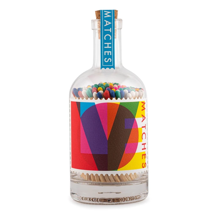 Archivist / Zápalky ve sklenici LOVE Bottle by Pressink