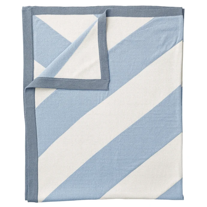 Bloomingville / Bavlnená deka pre bábätká Blue Stripe