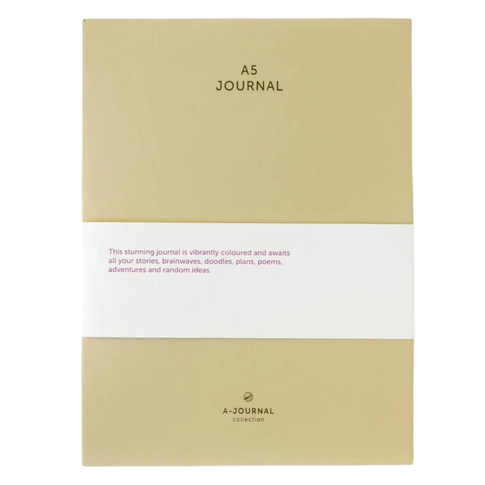 A-JOURNAL collection / Linajkovaný denník Cream / Pink A5