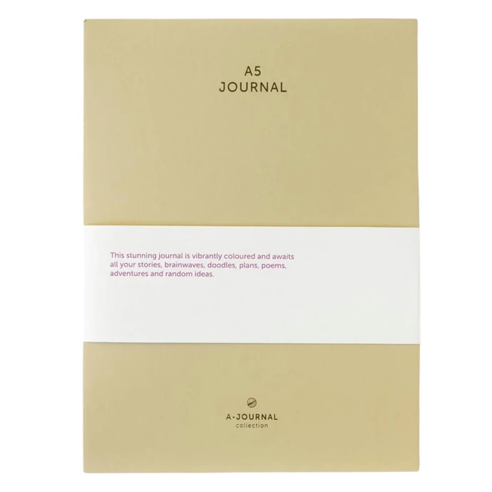 A-JOURNAL / Linkovaný deník Cream / Pink A5