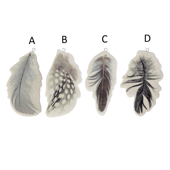 Bloomingville / Keramické pierko Feathers On White