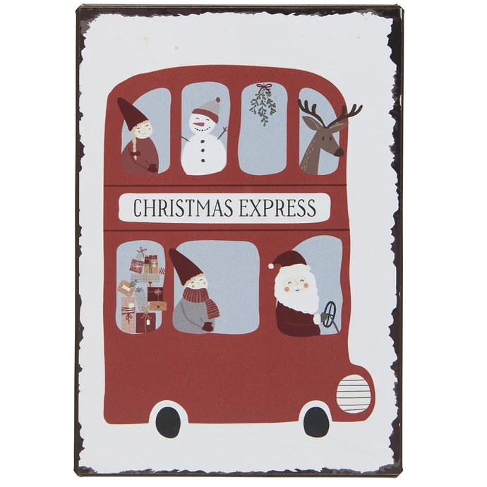 Ib Laursen / Plechová ceduľa Christmas Express