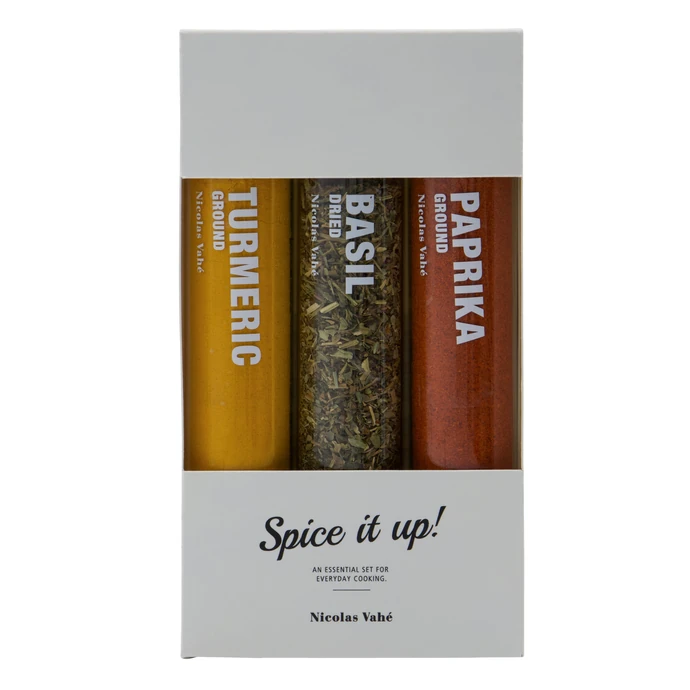 Nicolas Vahé / Sada koření Basil / Paprika Chilli / Turmeric – 3 × 11 g