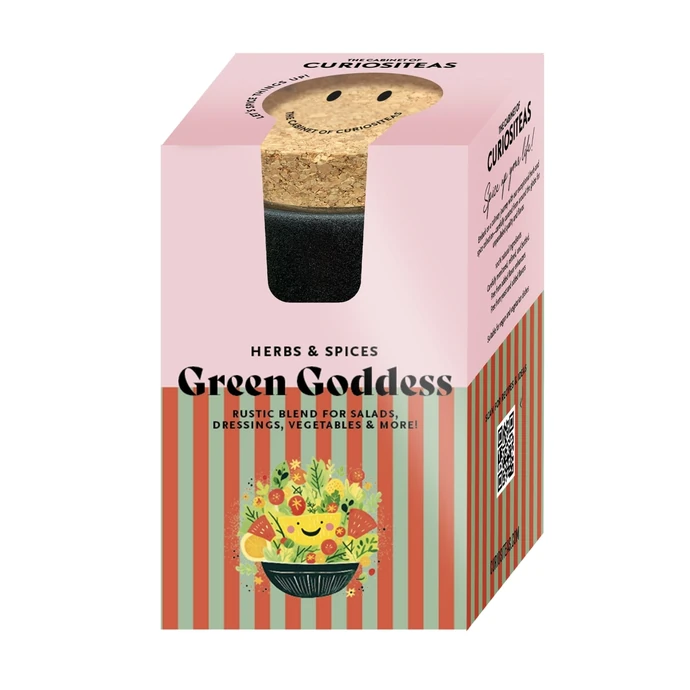 The Cabinet of CURIOSITEAS / Směs koření na salát a zeleninu Green Goddess 70 g + dóza